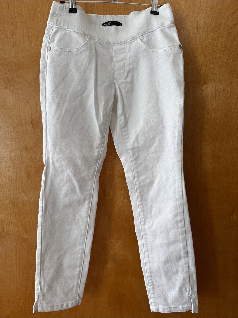 Simply Vera Vera Wang White Pull-On Capri Pants